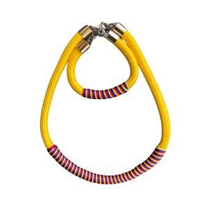 Colombian Artisan Made Necklace & Bracelet Set Hand Crafted Multicolor (Med)